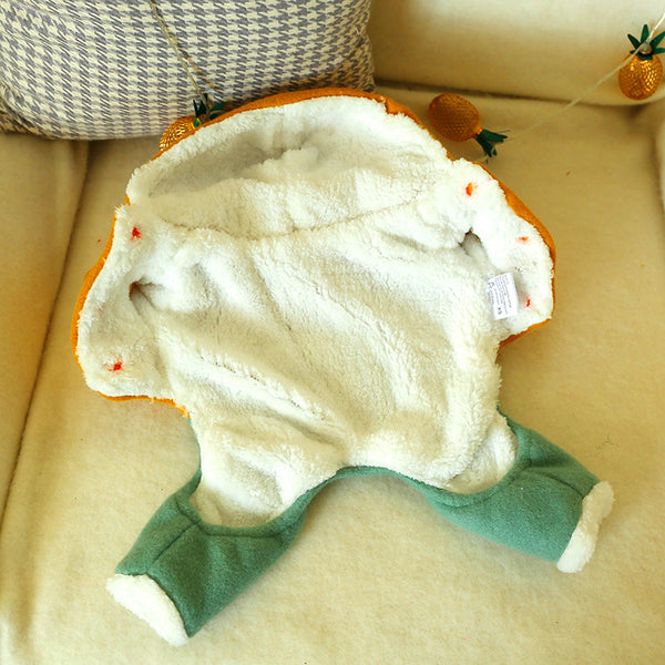 Polyester Fibre Cute Hooded Rompers Four-legged Dog & Cat Clothes