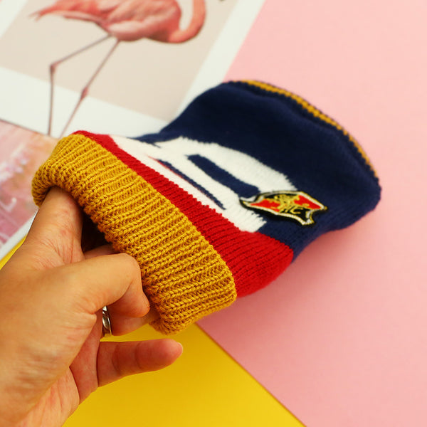 Winter Warm Acrylic Fibres Figure Pattern High Collar Sweater Dog & Cat Clothes