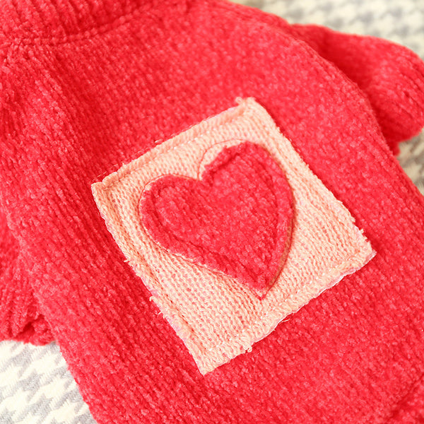 Valentine's Day Cube Sugar Love pattern Dog & Cat Sweater