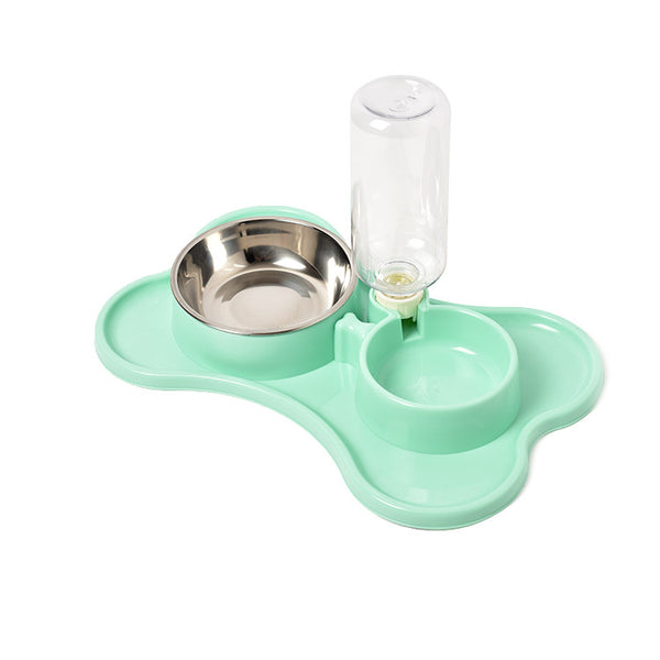 Automatic Feeding Drinking Pet Double Bowls