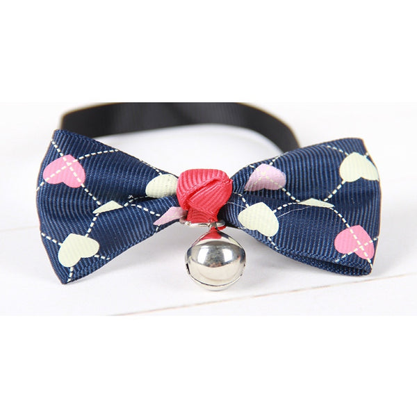 Valentine's Day Cat Dog Love Bow Collar Bell