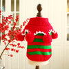 Colorful Christmas  Acrylic Fibres  Stripe Sweater  Cute Two-legged Dog & Cat Clothes