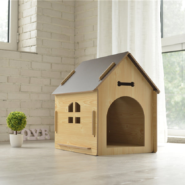 Indoor Detachable Wooden Dog House Modern