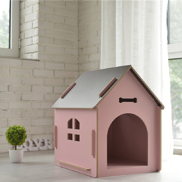 Indoor Detachable Wooden Dog House Modern