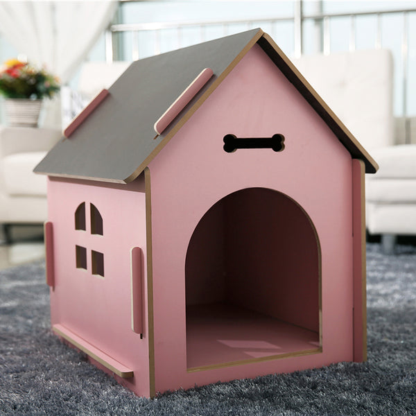 Indoor Detachable Wooden Dog House Modern